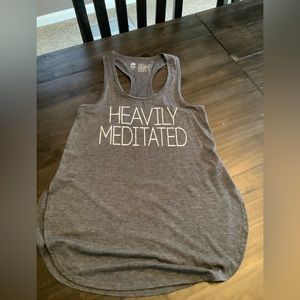 Peaceful Warrior Yoga tank Sz L